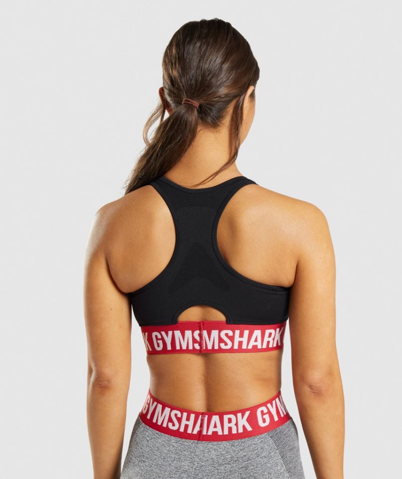 Women's Gymshark Flex Sports Bra Black | CA 316A07